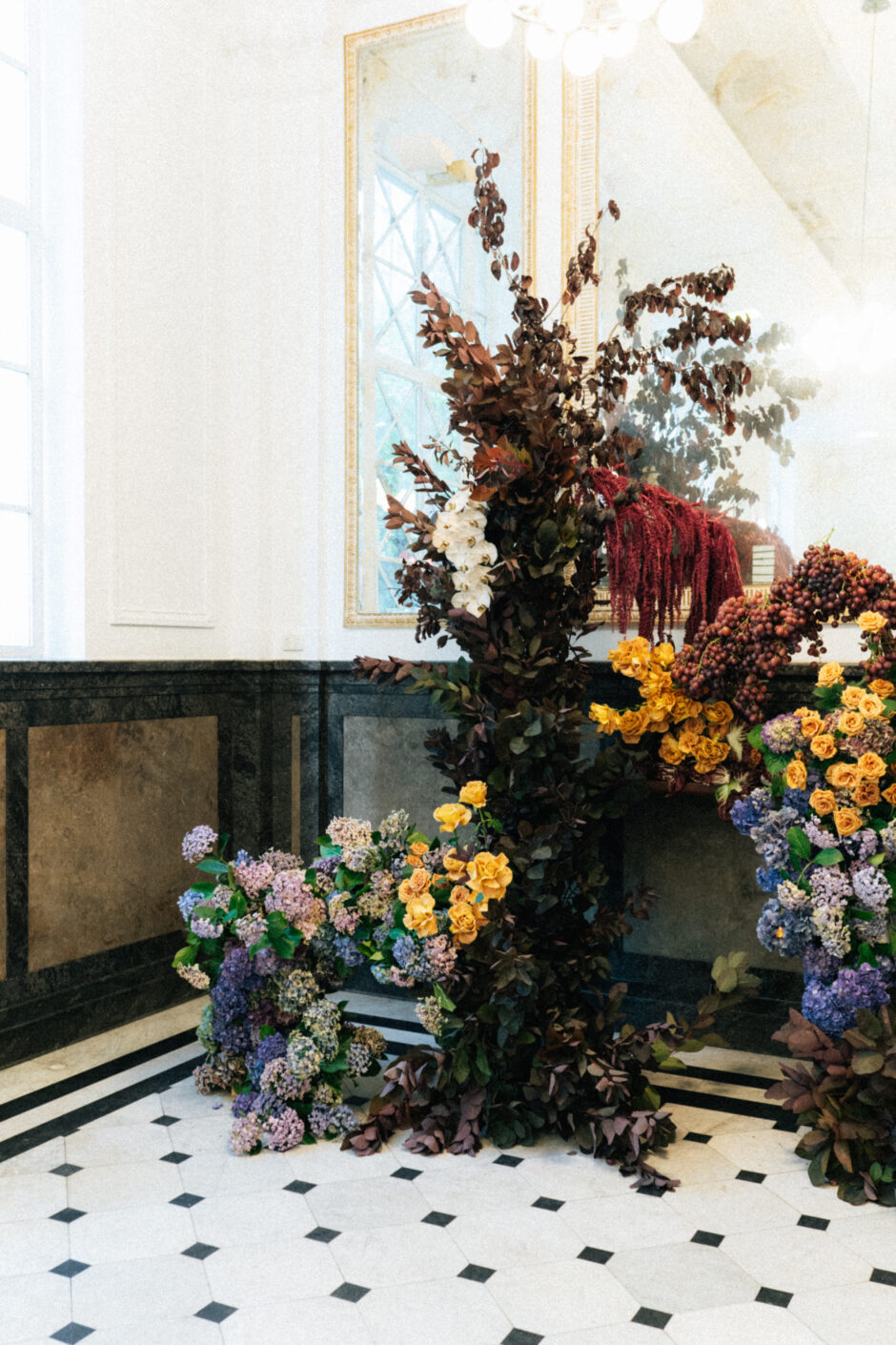 The Trust Melbourne floral arrangement for event